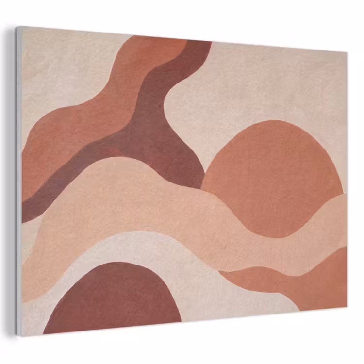 Abstract - Vormen - Organisch - Aardetinten - Modern PET vilt klein -3d