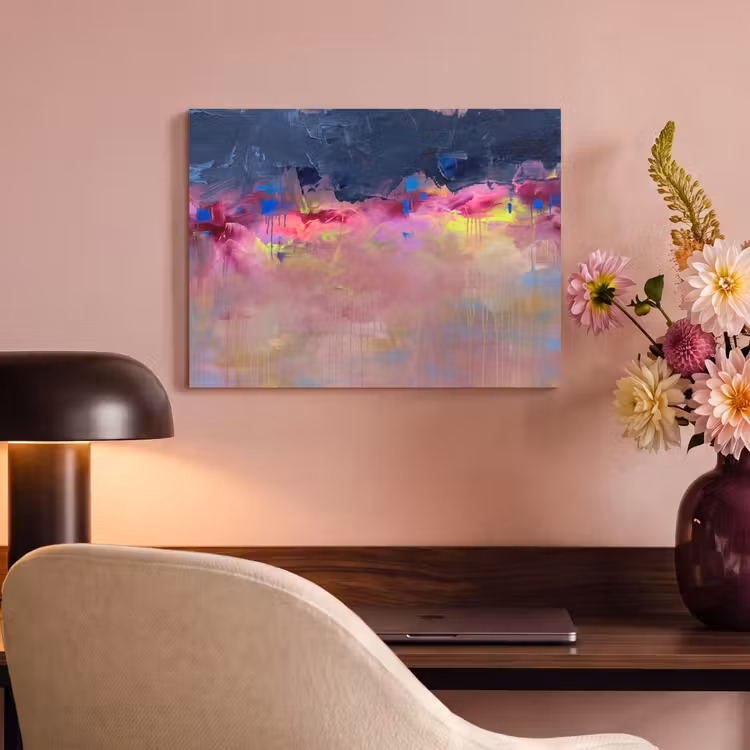 Abstract - Textuur - Kleuren - Modern - Roze PET vilt klein -sfeer3