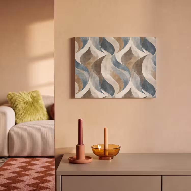 Abstract - Golven - Kleurrijk PET vilt klein 837 -sfeer1