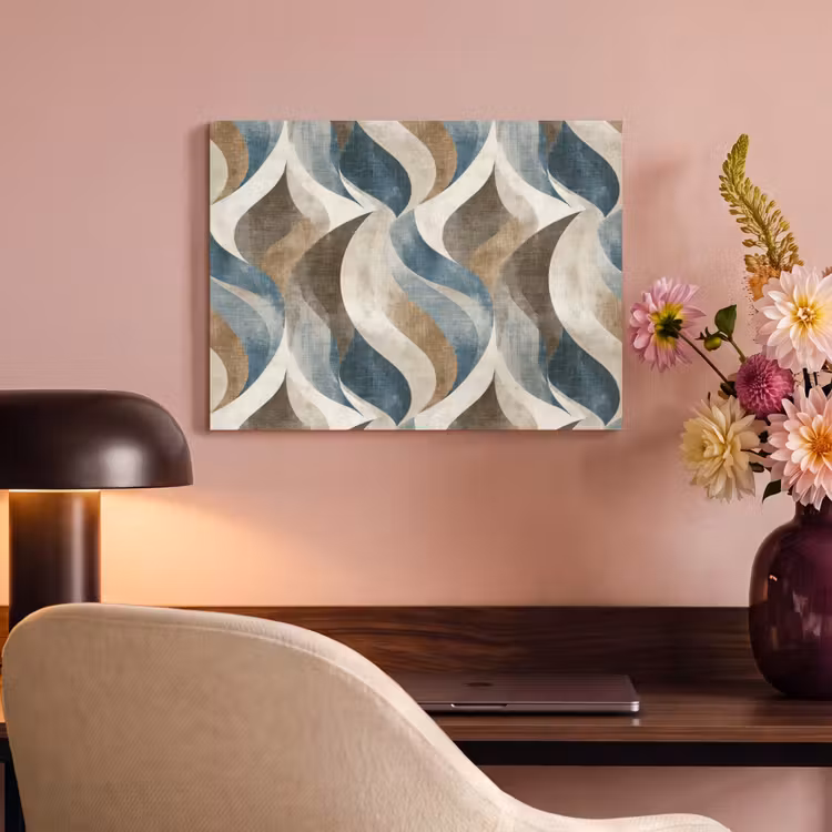 Abstract - Golven - Kleurrijk PET vilt klein 837 -sfeer3