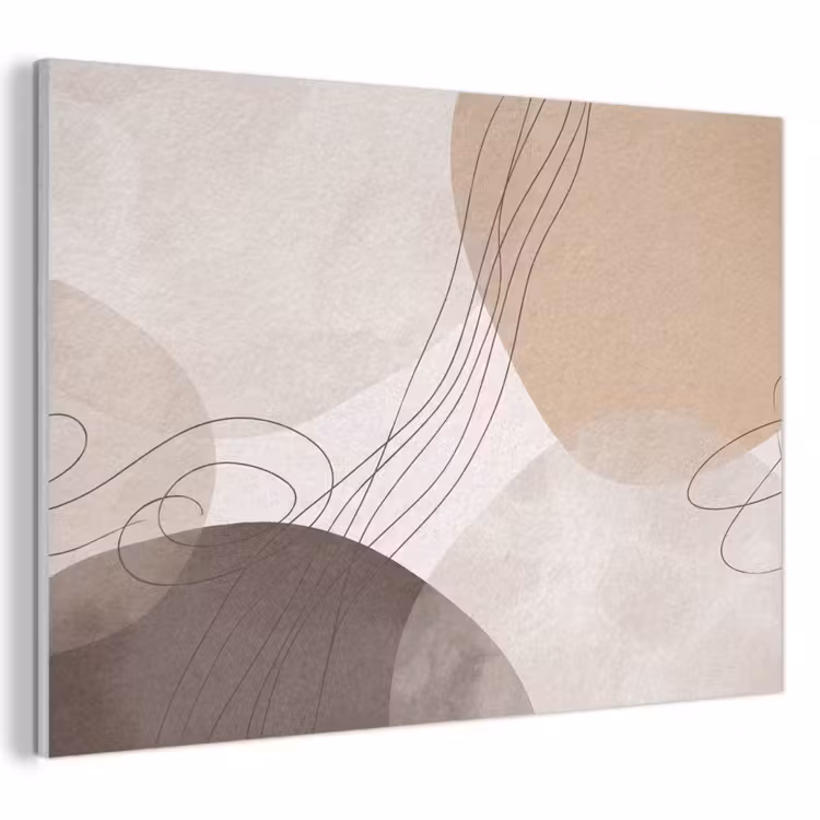 Acoustic Panel - Abstraction - Beige - Modern - Abstractie - Beige - Modern PET vilt klein