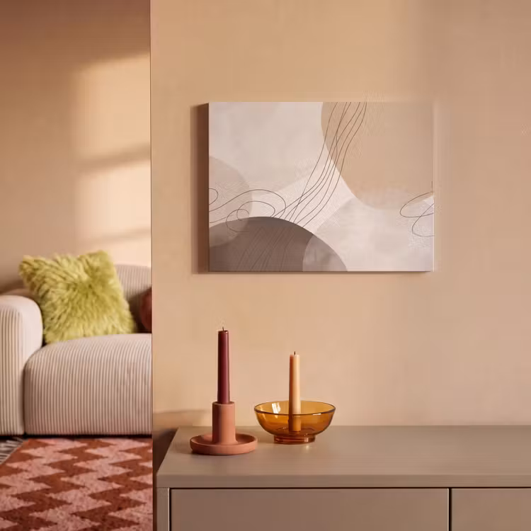 Acoustic Panel - Abstraction - Beige - Modern - Abstractie - Beige - Modern PET vilt klein