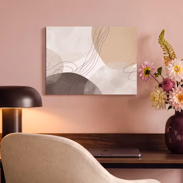 Acoustic Panel - Abstraction - Beige - Modern - Abstractie - Beige - Modern PET vilt klein