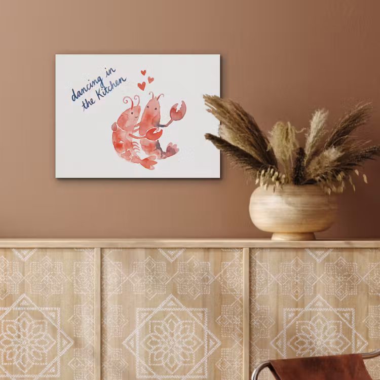 Dier - Dans - Liefde - Waterverf - Rood PET vilt klein -sfeer4