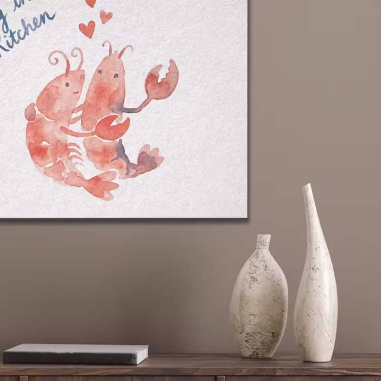 Dier - Dans - Liefde - Waterverf - Rood PET vilt klein -sfeer6_closeup