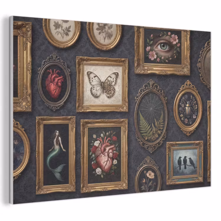 Kunst - Collectie - Vintage - Klassiek - Donker PET vilt klein -3d