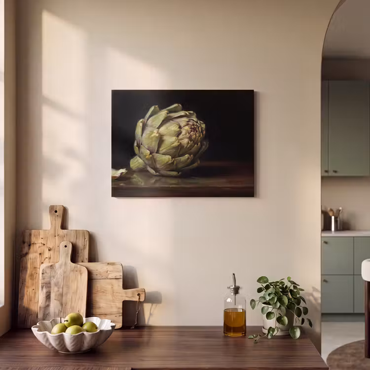 Acoustic Panel - Artichoke - Food - Classic - Artichok - Eten - Klassiek PET vilt klein