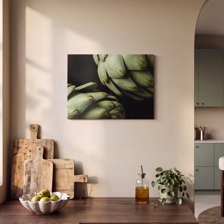 Acoustic Panel - Artichoke - Green - Food - Artisjok - Groen - Eten PET vilt klein