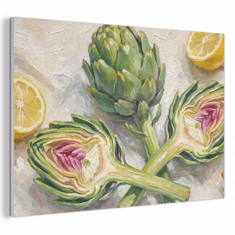 Acoustic Panel - Artichoke - Lemon - Food - Artisjok - Citroen - Eten PET vilt klein