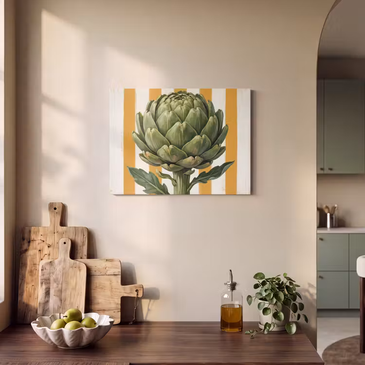 Acoustic Panel - Artichoke - Modern - Vegetable - Artisjok - Modern - Groente PET vilt klein