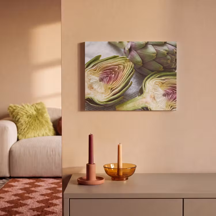 Acoustic Panel - Artichoke - Sliced - Food - Artisjok - Doorgesneden - Eten PET vilt klein