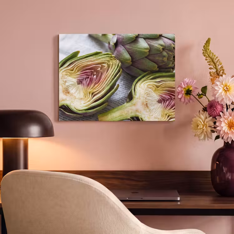 Acoustic Panel - Artichoke - Sliced - Food - Artisjok - Doorgesneden - Eten PET vilt klein