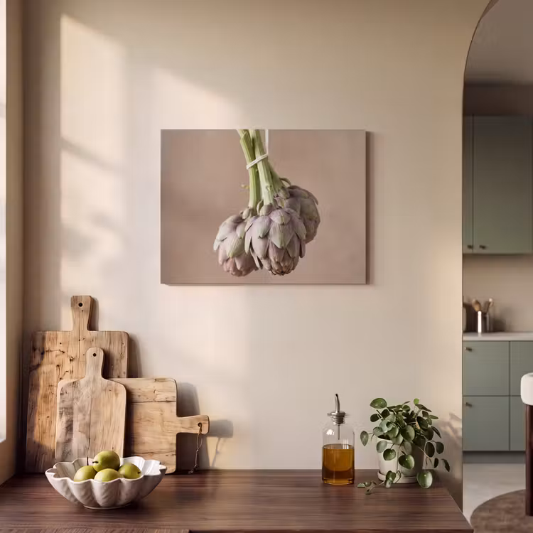 Acoustic Panel - Artichokes - Hanging - Vegetables - Artisjokken - Hangend - Groenten PET vilt klein