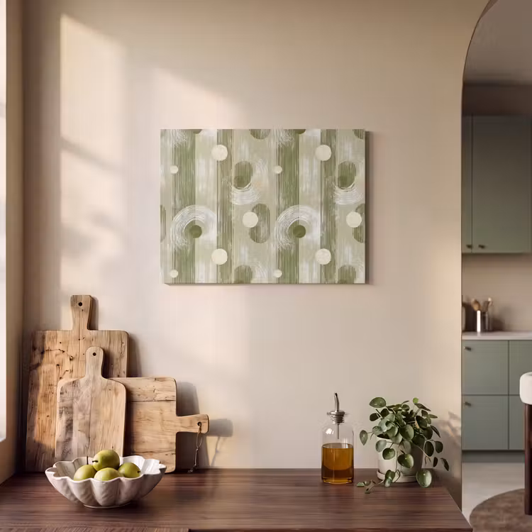 Artistiek - Modern - Groen PET vilt klein 837 -sfeer2