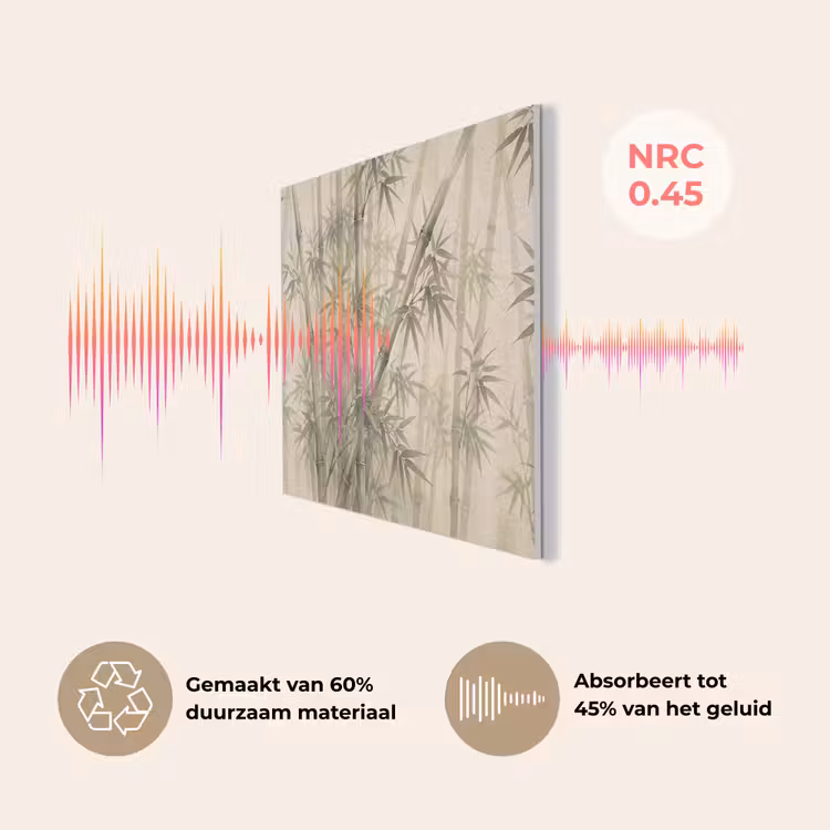 Bamboe - Bladeren - Aziatisch - Groen - Natuur PET vilt klein -USP_NL