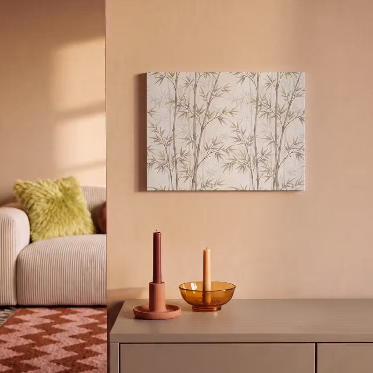 Bamboe - Bladeren - Natuur - Aquarel - Groen PET vilt klein -sfeer1