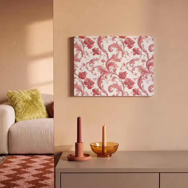 Barok - Patroon - Rood PET vilt klein 837 -sfeer1