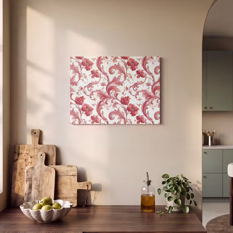 Barok - Patroon - Rood PET vilt klein 837 -sfeer2