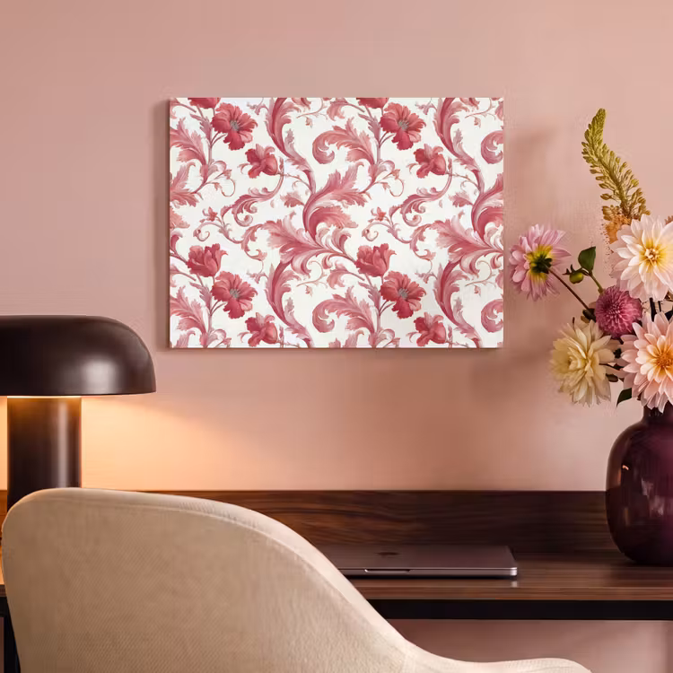 Barok - Patroon - Rood PET vilt klein 837 -sfeer3