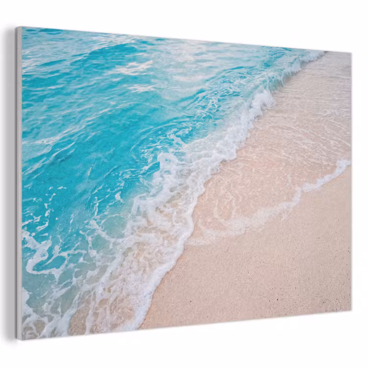 Strand - Zee - Golf - Natuur - Blauw PET vilt klein -3d