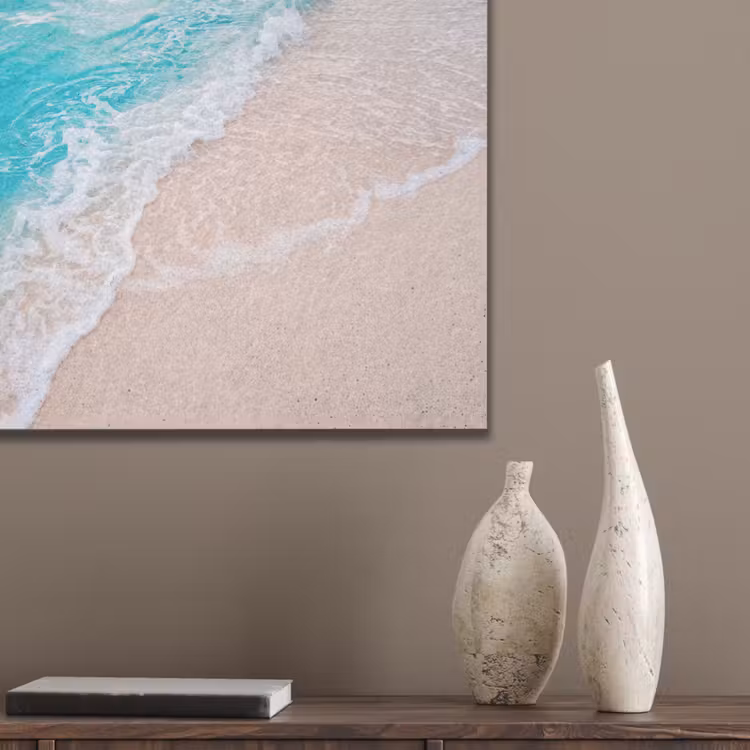 Strand - Zee - Golf - Natuur - Blauw PET vilt klein -sfeer6_closeup