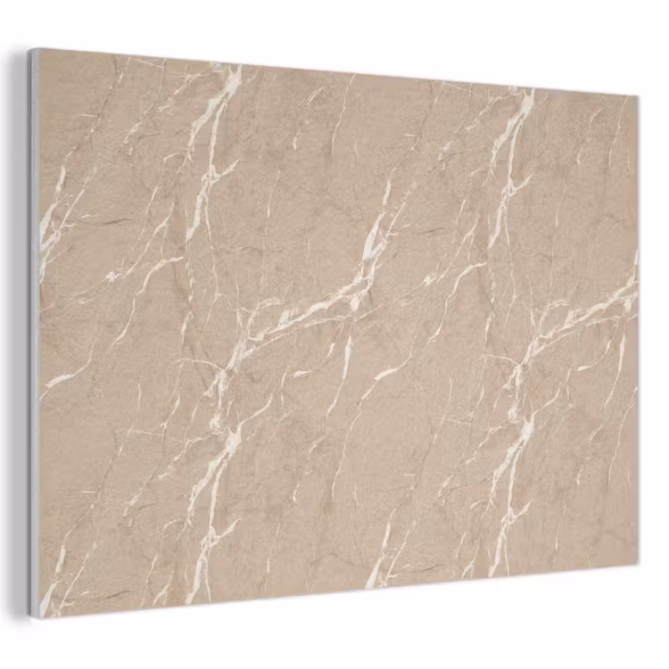 Beige - Marmer - Organisch - Wit PET vilt klein 837 -3d