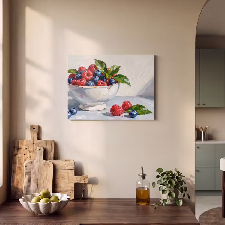 Acoustic Panel - Berries - Bowl - Food - Bessen - Kom - Eten PET vilt klein