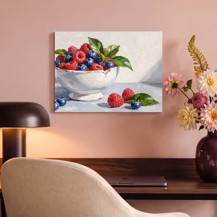 Acoustic Panel - Berries - Bowl - Food - Bessen - Kom - Eten PET vilt klein