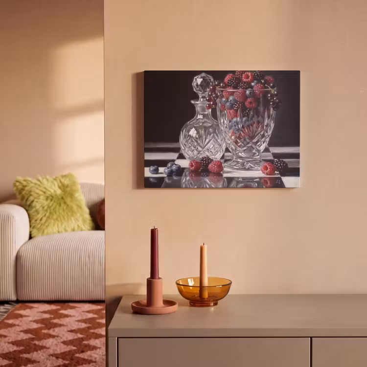 Acoustic Panel - Berries - Crystal - Still Life - Bessen - Kristal - Stilleven PET vilt klein