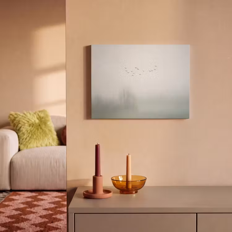 Vogel - Vlucht - Natuur - Minimalistisch PET vilt klein -sfeer1