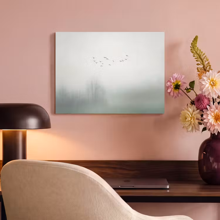 Vogel - Vlucht - Natuur - Minimalistisch PET vilt klein -sfeer3