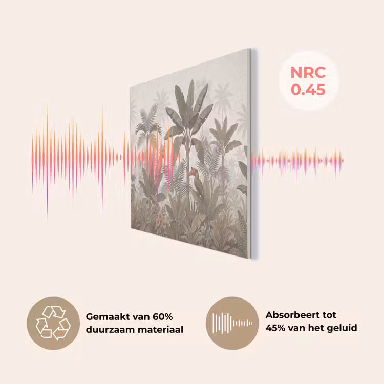 Vogel - Jungle - Tropisch - Illustratie - Groen PET vilt klein -USP_NL