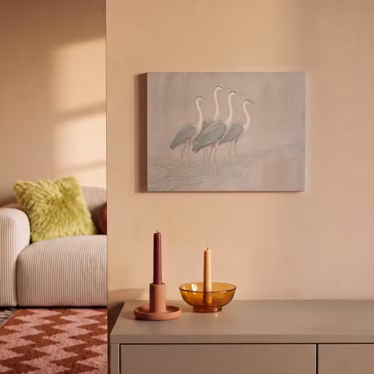 Vogel - Water - Natuur - Vintage PET vilt klein -sfeer1