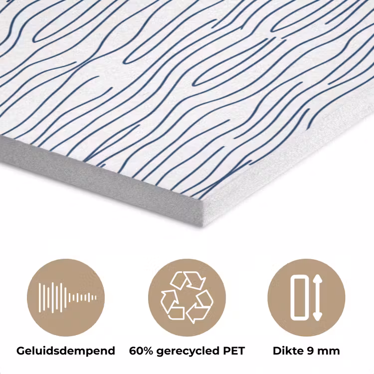 Boot - Water - Rood - Illustratie - Minimalistisch PET vilt klein -closeup_NL