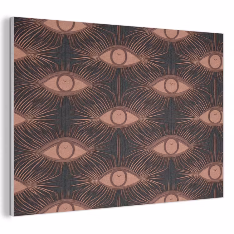 Boheems - Oog - Bruin PET vilt klein 837 -3d