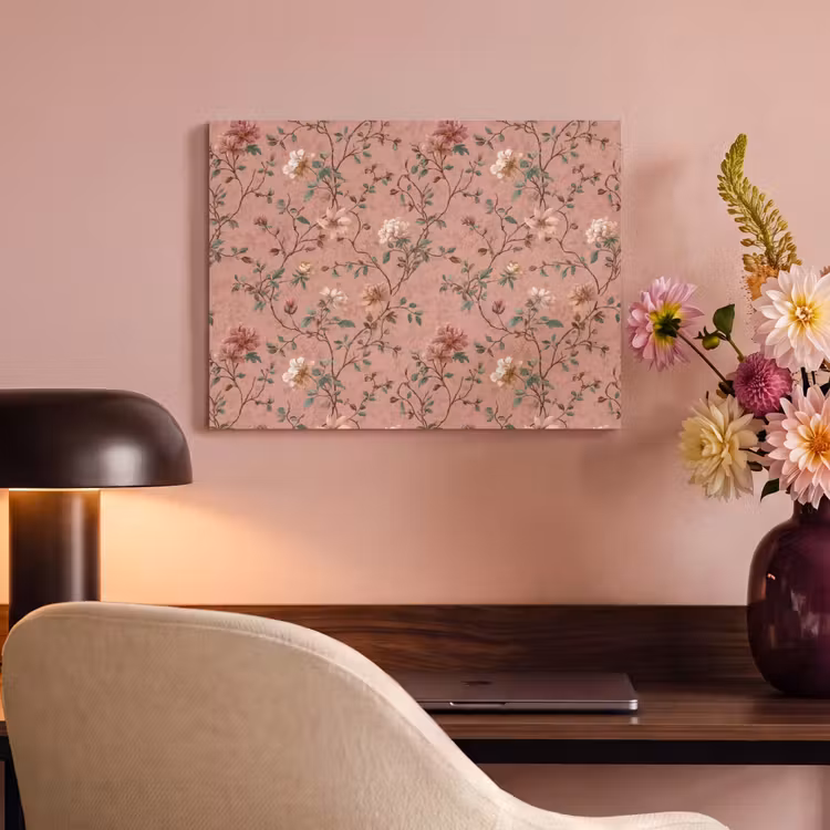 Botanisch - Bloemen - Roze PET vilt klein 837 -sfeer3