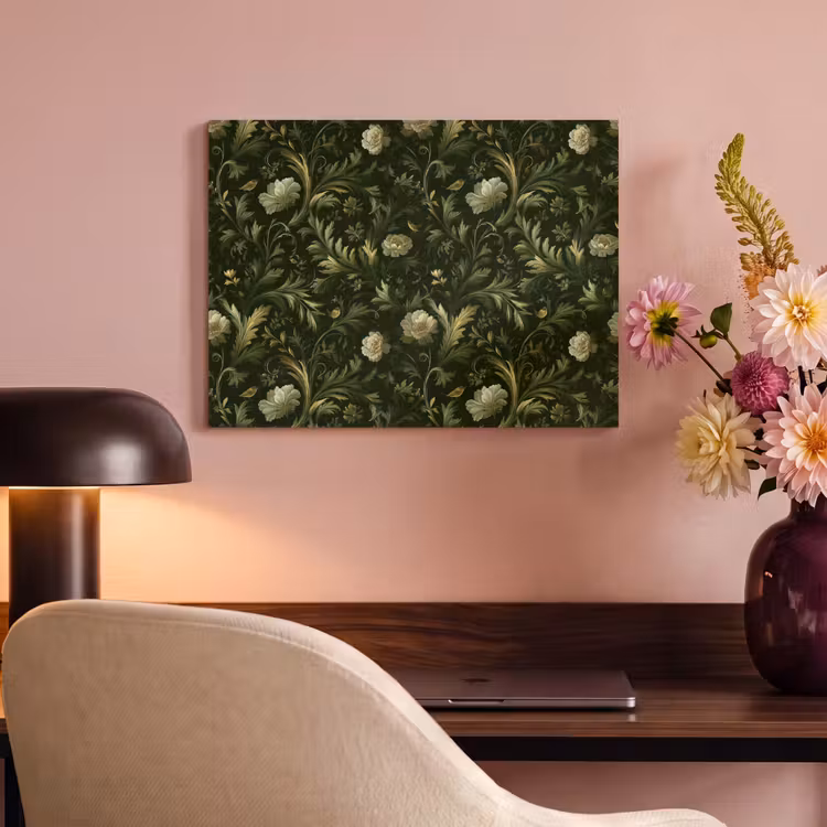 Botanisch - Naadloos - Bloemen PET vilt klein 837 -sfeer3