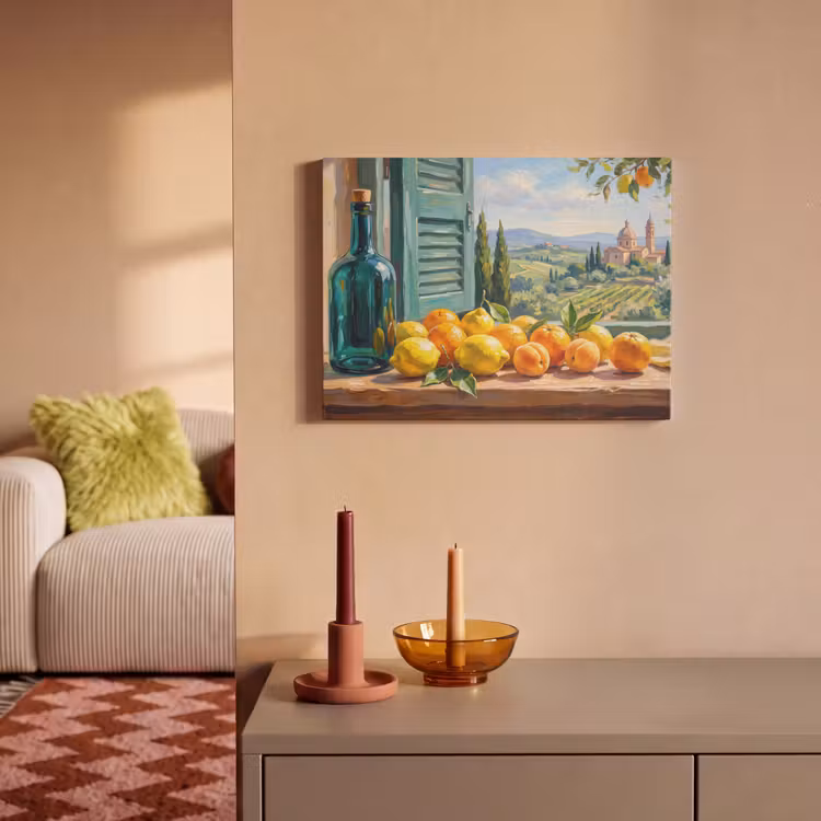 Acoustic Panel - Bottle - Fruit - Still Life - Fles - Fruit - Stilleven PET vilt klein