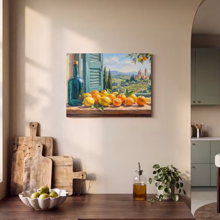 Acoustic Panel - Bottle - Fruit - Still Life - Fles - Fruit - Stilleven PET vilt klein