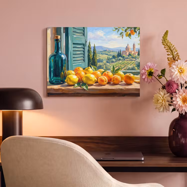 Acoustic Panel - Bottle - Fruit - Still Life - Fles - Fruit - Stilleven PET vilt klein