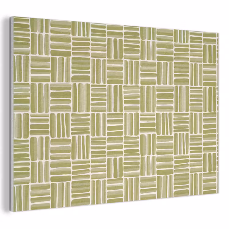 Vlecht - Patroon - Groen PET vilt klein 837 -3d