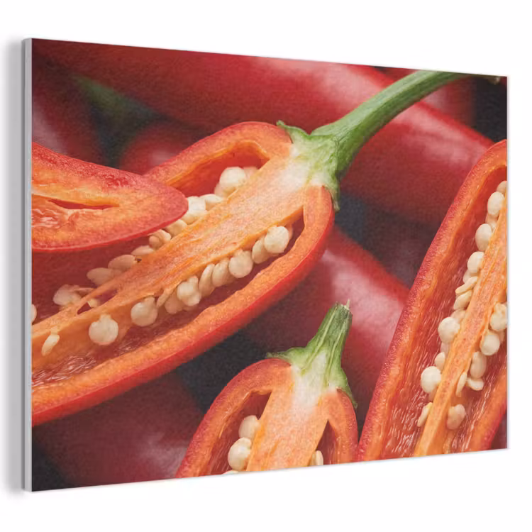 Acoustic Panel - Chili Pepper - Open - Red - Chilipeper - Open - Rood PET vilt klein