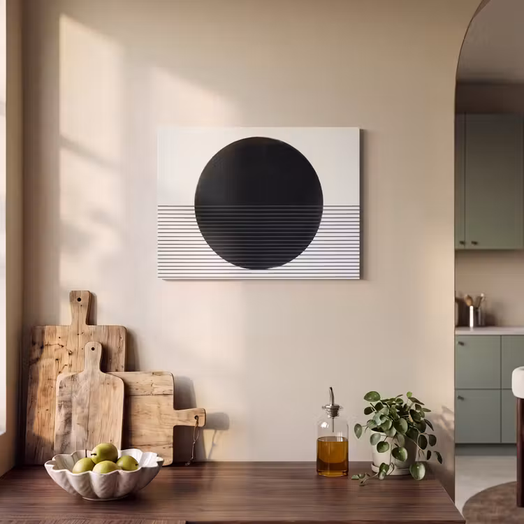 Acoustic Panel - Circle - Lines - Abstract - Cirkel - Lijnen - Abstract PET vilt klein