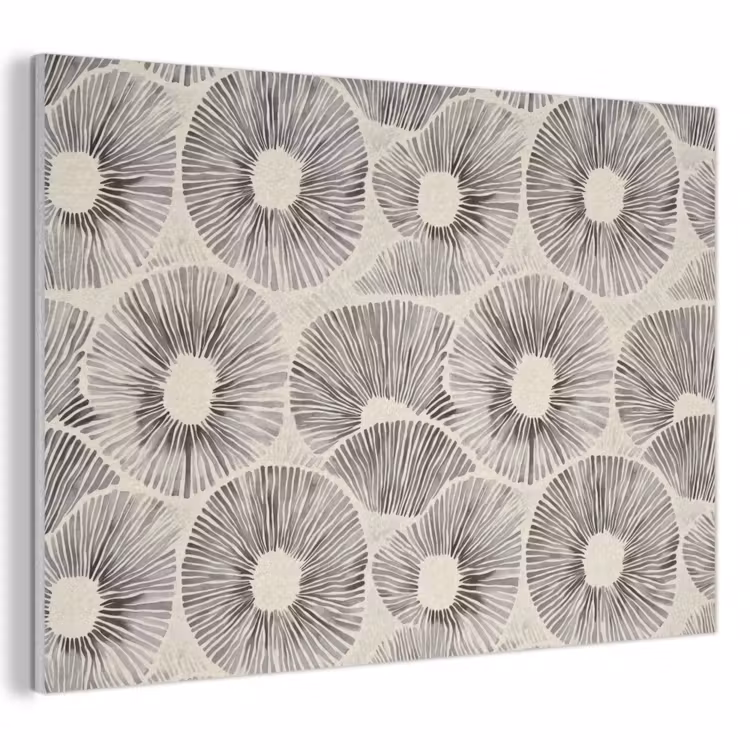 Cirkels - Patroon - Zwart PET vilt klein 837 -3d