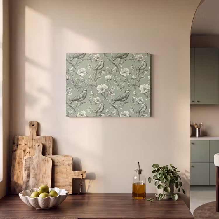 Klassiek - Botanisch - Groen PET vilt klein 837 -sfeer2