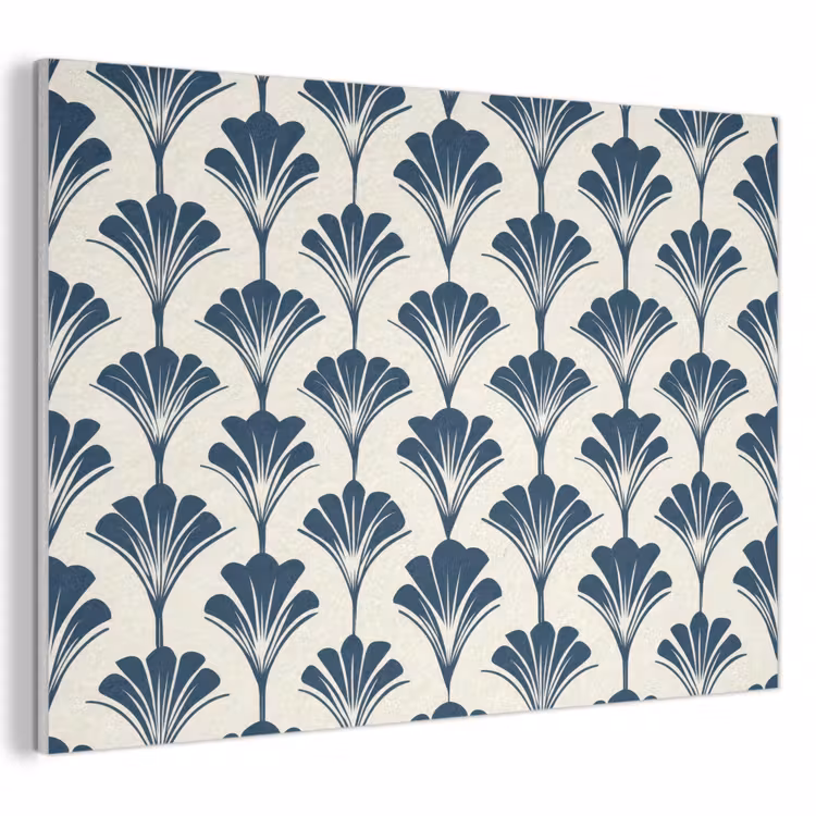 Klassiek - Motief - Blauw PET vilt klein 837 -3d