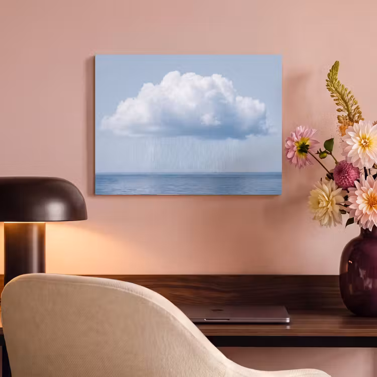Acoustic Panel - Cloud - Rain - Nature - Wolk - Regen - Natuur PET vilt klein