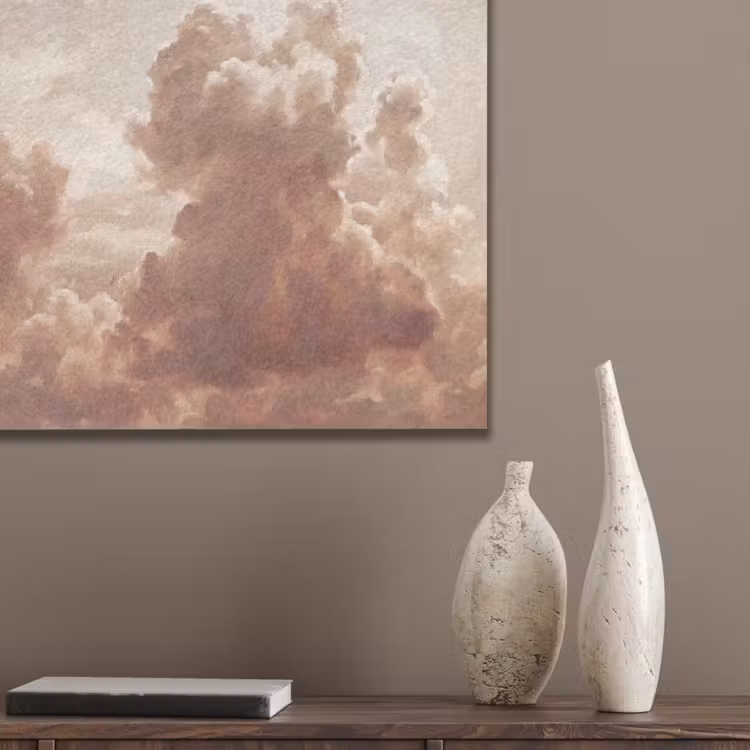 Wolken - Lucht - Natuur - Modern - Bruin PET vilt klein -sfeer6_closeup
