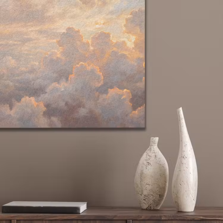 Wolken - Zonsondergang - Natuur - Abstract - Goud PET vilt klein -sfeer6_closeup