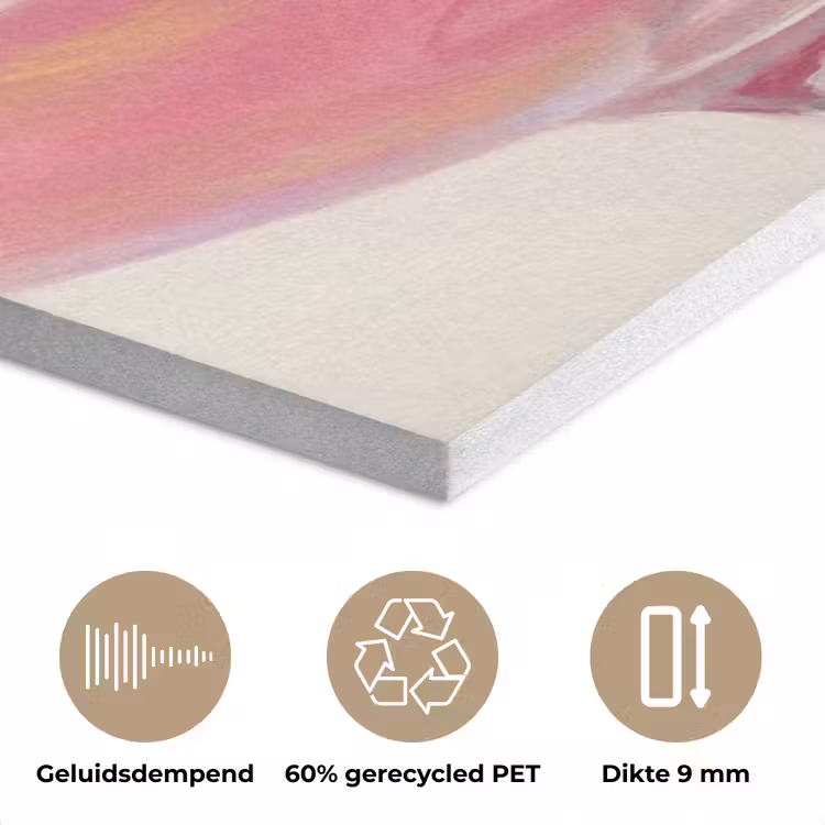 Cocktail - Framboos - Drank - Modern - Roze PET vilt klein -closeup_NL